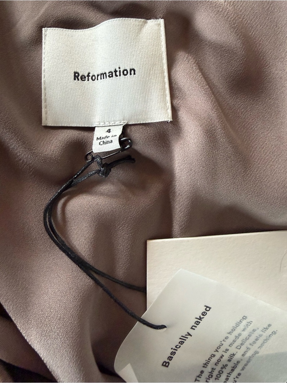 REFORMATION BRYN SILK DRESS - Picture 7 of 12